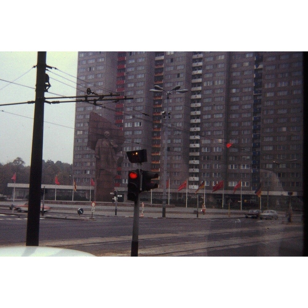 1970s Mini 110 Slide Germany -Lenin Monument on Leninplatz in East Berlin